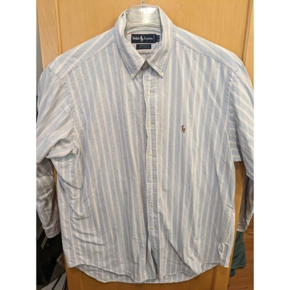 Polo Ralph Lauren Mens XL 16.5/36 Long Sleeve Button Down Shirt Yarmouth‎